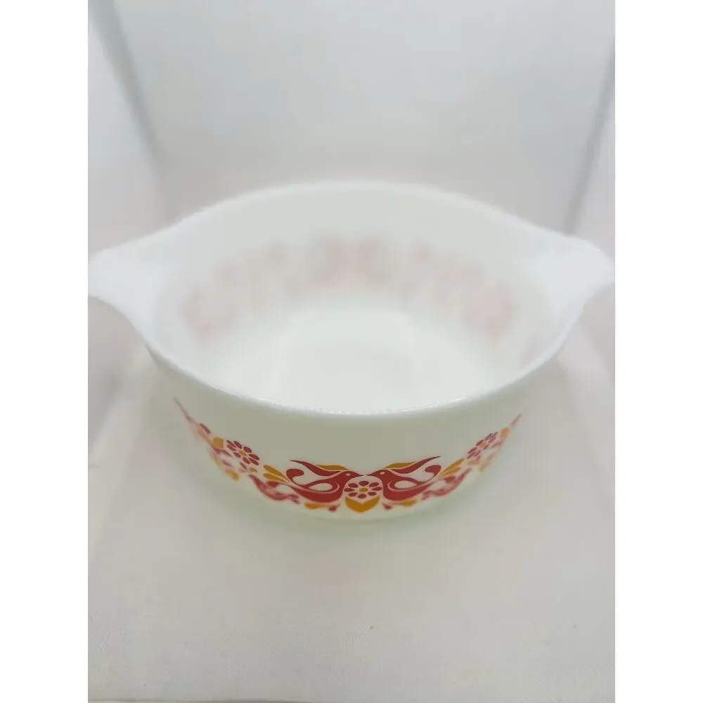 Pyrex Friendship 480-45 3 Casserole Set 473 474 475 NEW WITH BOX White Covers